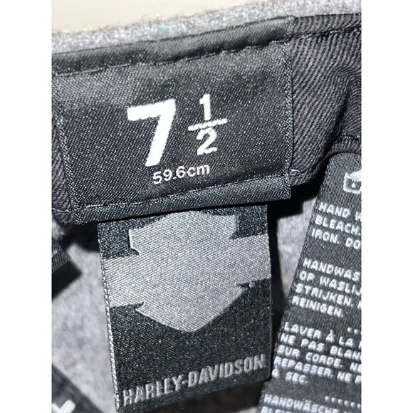 HARLEY DAVIDSON  New Era 59Fifty Wool Blend Fitted Embroidered Hat Sz 7 1/2 - Picture 11 of 11